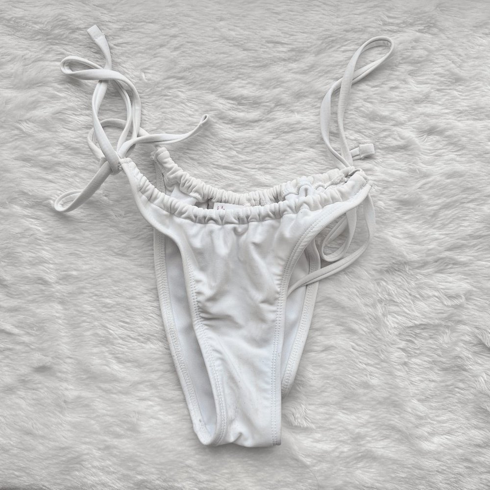 XHILARATION High Leg Side Tie Bikini Bottoms